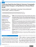 Cover page: Scattering Angle Resolved Optical Coherence Tomography Detects Early Changes in 3xTg Alzheimer's Disease Mouse Model