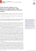 Cover page: Draft Genome Sequence of an Enterococcus faecalis ATCC 19433 Siphovirus Isolated from Raw Domestic Sewage