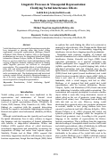 Cover page: Linguistic Processes in Visuospatial Representation: Clarifying Verbal Interference Effects