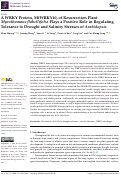 Cover page: A WRKY Protein, MfWRKY40, of Resurrection Plant Myrothamnus flabellifolia Plays a Positive Role in Regulating Tolerance to Drought and Salinity Stresses of Arabidopsis