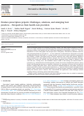 Cover page: Produce prescription projects: Challenges, solutions, and emerging best practices - Perspectives from health care providers.