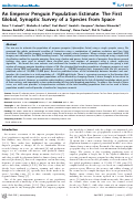Cover page: An Emperor Penguin Population Estimate: The First Global, Synoptic Survey of a Species from Space