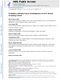 Cover page: Estimation of Breast Cancer Overdiagnosis in a U.S. Breast Screening Cohort.