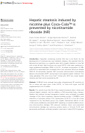 Cover page: Hepatic steatosis induced by nicotine plus Coca-Cola™ is prevented by nicotinamide riboside (NR)