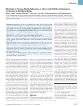 Cover page: Mortality in Young Adults following in Utero and Childhood Exposure to Arsenic in Drinking Water