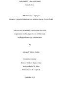 Cover page: Who Owns the Language? Lunfardo: Linguistic Boundaries and Attitudes Among Porteño Youth