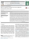 Cover page: ABCC4 is regulated by microRNA-124a and microRNA-506