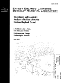 Cover page: Uncertainty and sensitivity analyses of ballast life-cycle cost and payback period