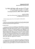 Cover page: La Valle dell'Adige nelle province di Trento e Verona quale corridoio termofilo: il comportamento delle Piante superiori