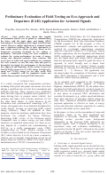 Cover page: Preliminary Evaluation of Field Testing on Eco-Approach andDeparture (EAD) Application for Actuated Signals