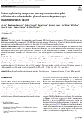 Cover page: Dictionary learning compressed sensing reconstruction: pilot validation of accelerated echo planar J-resolved spectroscopic imaging in prostate cancer