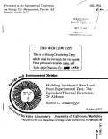 Cover page: MODELING RESIDENTIAL HEAT LOAD FROM EXPERIMENTAL DATA: THE EQUIVALENT THERMAL PARAMETERS OF A HOUSE