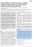 Cover page: Deep profiling of protease substrate specificity enabled by dual random and scanned human proteome substrate phage libraries