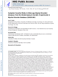 Cover page: Symptom Severity Mixity in Older-Age Bipolar Disorder: Analyses From the Global Aging and Geriatric Experiments in Bipolar Disorder Database (GAGE-BD).