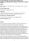 Cover page: Lateral Thinking: The Lateral Arm Approach for Stereotactic-Guided Breast Biopsies. What We’ve Learned So Far