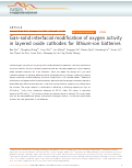 Cover page: Gas–solid interfacial modification of oxygen activity in layered oxide cathodes for lithium-ion batteries