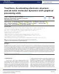 Cover page: TeraChem: Accelerating electronic structure and ab initio molecular dynamics with graphical processing units