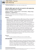 Cover page: Defective DNA repair and cell cycle arrest in cells expressing Merkel cell polyomavirus T antigen