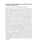 Cover page: Assessment of nitrogen utilization in Desulfovibrio vulgaris using phenotype microarray