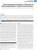 Cover page: Cervical Osteomyelitis and Diskitis as a Complication of Neopharyngeal Breakdown: A Multisite Case Series Review.