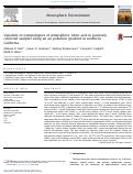 Cover page: Variation in isotopologues of atmospheric nitric acid in passively collected samples along an air pollution gradient in southern California