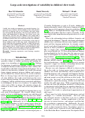 Cover page: Large-scale investigations of variability in children‚Äôs first words