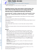 Cover page: Motivating parents of kids with asthma to quit smoking: the effect of the teachable moment and increasing intervention intensity using a longitudinal randomized trial design