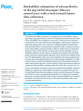 Cover page: Heritability estimation of osteoarthritis in the pig-tailed macaque (Macaca nemestrina) with a look toward future data collection