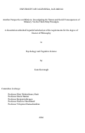 Cover page: Another Perspective on Mimicry: Investigating the Nature and Social Consequences of Mimicry Via the Third-Party Paradigm.