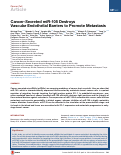 Cover page: Cancer-Secreted miR-105 Destroys Vascular Endothelial Barriers to Promote Metastasis