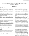 Cover page: Recruitment and Retention of Primary Care Clinician Educator Faculty UCLA Department of Medicine