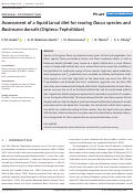 Cover page: Assessment of a liquid larval diet for rearing Dacus species and Bactrocera dorsalis (Diptera: Tephritidae)