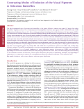 Cover page: Contrasting Modes of Evolution of the Visual Pigments in Heliconius Butterflies