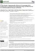 Cover page: A Pilot Study Comparing the Effects of Consuming 100% Orange Juice or Sucrose-Sweetened Beverage on Risk Factors for Cardiometabolic Disease in Women