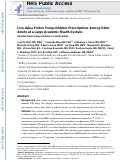 Cover page: Low‐Value Proton Pump Inhibitor Prescriptions Among Older Adults at a Large Academic Health System