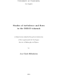 Cover page: Studies of turbulence and flows in the DIII-D tokamak