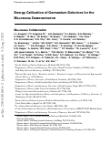 Cover page: Energy calibration of germanium detectors for the Majorana Demonstrator