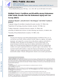 Cover page: Multiple Chronic Conditions and Disability among Vietnamese Older Adults: Results from the Vietnamese Aging and Care Survey (VACS)