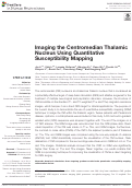 Cover page: Imaging the Centromedian Thalamic Nucleus Using Quantitative Susceptibility Mapping