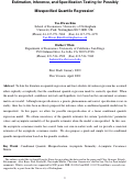 Cover page: Estimation, Inference, and Specification Testing for Possibly Misspecified Quantile Regression