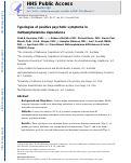 Cover page: Typologies of positive psychotic symptoms in methamphetamine dependence