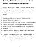Cover page: Revisiting the Holy Grail: using plant functional traits to understand ecological processes