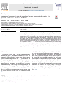 Cover page: Analysis of estimated clinical benefit of newly approved drugs for US patients with acute myeloid leukemia