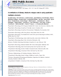 Cover page: Contribution of dietary intake to relapse rate in early paediatric multiple sclerosis