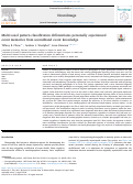 Cover page: Multi-voxel pattern classification differentiates personally experienced event memories from secondhand event knowledge