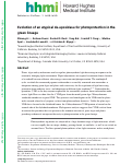 Cover page: Evolution of an atypical de-epoxidase for photoprotection in the green lineage