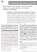 Cover page: Effect of antiretroviral therapy on allele-associated Lp(a) level in women with HIV in the Women's Interagency HIV Study