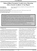 Cover page: Delayed Blunt Traumatic Carotid Artery Dissection After a Scooter Accident: A Case Report