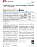 Cover page: Proximity Graph Networks: Predicting Ligand Affinity with Message Passing Neural Networks.