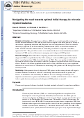 Cover page: Navigating the road toward optimal initial therapy for chronic myeloid leukemia.